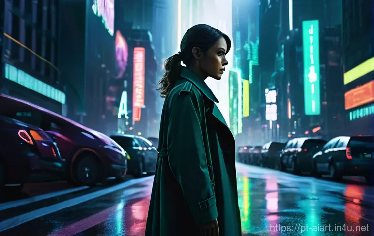 AI로 만든 영화 포스터 - Prompt 1: "The Algorithmic Whisper" (Psychological Thriller/Sci-Fi)**